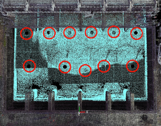 水中音響3Dスキャニングソナーの設置箇所